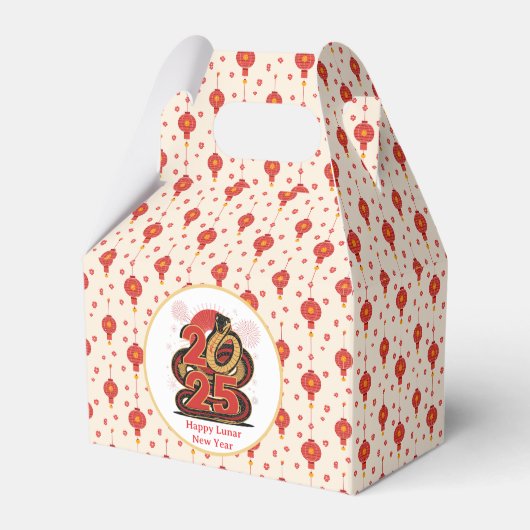 Ballotins Chinois rouge or joyeuse Nouvel An Lunaire Du Serp (Verso)