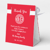 Ballotins Chinois traditionnel bébé 100 Jours 百 日 Ballotin (Arrière)