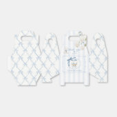 Ballotins Chinoiserie Coquette carriage Blue Baby Shower (Déplié)