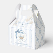 Ballotins Chinoiserie Coquette carriage Blue Baby Shower (Verso)
