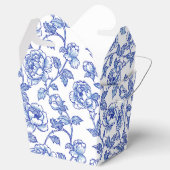 Ballotins Chinoisérie Florale Fleurs Bleu et Blanc (Ouvert)