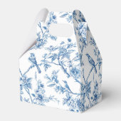 Ballotins Chinoiserie florale oiseaux bleus et blancs (Arrière)