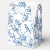 Ballotins Chinoiserie florale oiseaux bleus et blancs (Ouvert)
