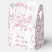 Ballotins Chinoiserie rose Baby shower Toile de Jouy (Ouvert)
