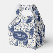 Ballotins Chinoiserie Style Peacock Thème Mariage Favor Box (Arrière)