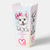 Ballotins Chiot pawty mignon chiot rose blanc faveurs (Verso)