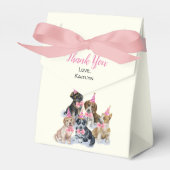 Ballotins Chiot pur | Chiens Thème Anniversaire Fête Merci (Verso)