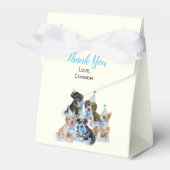 Ballotins Chiot pur | Chiens Thème Anniversaire Fête Merci (Verso)