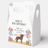Ballotins Chocolat Labrador Retriever Anniversaire Merci (Ouvert)