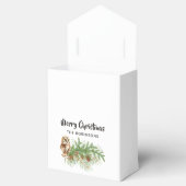 Ballotins Chouette aquarelle Noël (Ouvert)