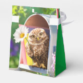 Ballotins Chouette Avec Fleur Dans Boîte Aux Lettres (Arrière)