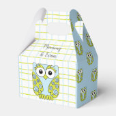 Ballotins Chouette bleue baby shower (Verso)
