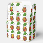 Ballotins Chouette elfe de Noël avec présent (Ouvert)