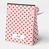 Ballotins Christening 1 Section Saumon photo Coeurs roses (Arrière)