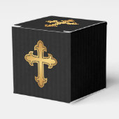 Ballotins Christian Cross Fleury Gold sur Black (Verso)