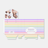 Ballotins Christine 3 sections Photo personnalisée Arc-en-ci (Déplié)