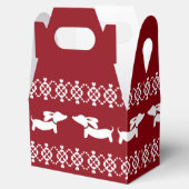 Ballotins Christmas Doxie boîte cadeau Fair Isle Ugly Sweat (Ouvert)