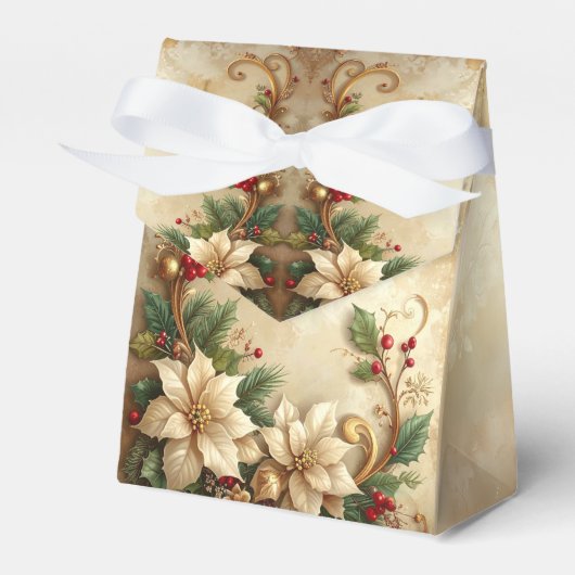 Ballotins Christmas Floral Holiday Gift Box (Verso)