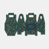 Ballotins Christmas Holly Botanical Greenery Personalized (Déplié)