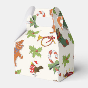 Ballotins Christmas Holly, homme de gâteau et de pain d'épic