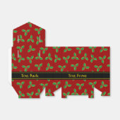 Ballotins Christmas Holly Motif (Déplié)