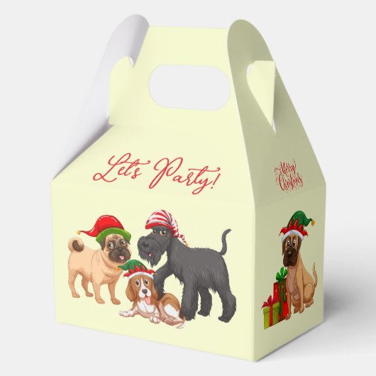 Ballotins Christmas Merry Christmas Let's Party Dogs Gift (Recto)