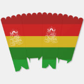 Ballotins Christmas Palette Popcorn Favor Box (Déplié)