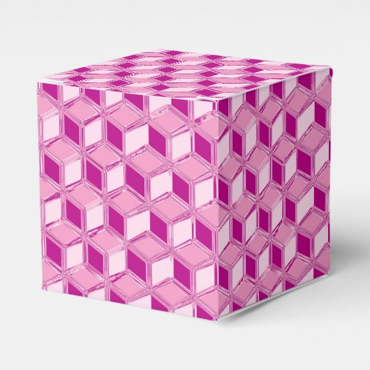 Ballotins Chrome 3-d boîtes - fuchsia rose (Verso)