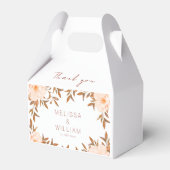 Ballotins Chute Aquarelle Florale Mariage d'ivoire Merci (Verso)