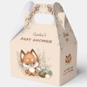 Ballotins Chute Bébé Douche Cute Fox Pumpkin Grand Faveur Bo (Verso)