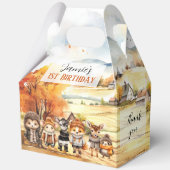 Ballotins Chute mignon Animaux Bois Anniversaire Grand Gable (Recto)