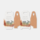 Ballotins Chute Rouille Orange Mountain Trees Mariage de feu (Déplié)