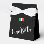 Ballotins Ciao Bella italien élégant script noir (Verso)