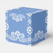 Ballotins Cielito lindo baby shower bleu poussiéreux en fave (Arrière)