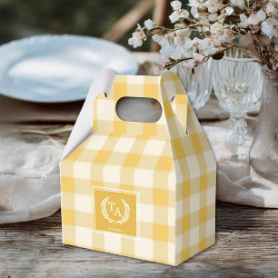 Ballotins Cimier En vichy monogramme jaune