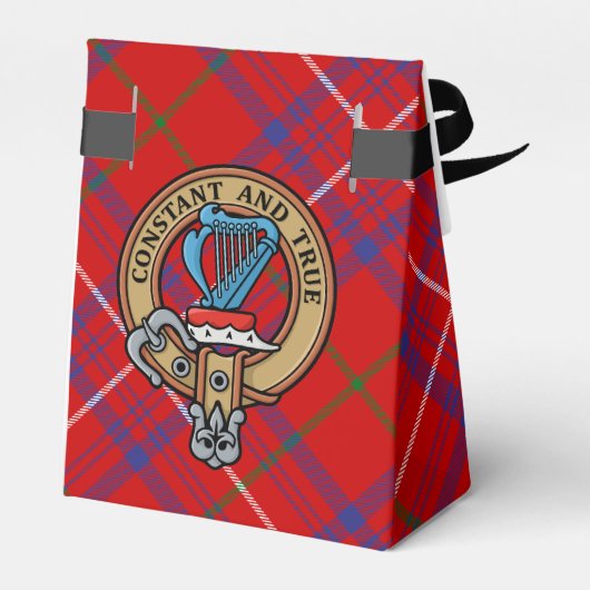 Ballotins Cimier Rose de clan sur Tartan (Arrière)