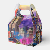 Ballotins Cincinnati Skyline Art Abstrait (Arrière)