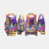 Ballotins Cincinnati Skyline Art Abstrait (Déplié)