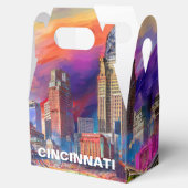 Ballotins Cincinnati Skyline Art Abstrait (Ouvert)