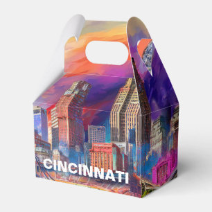 Ballotins Cincinnati Skyline Art Abstrait