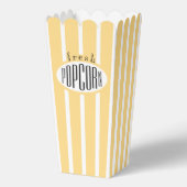 Ballotins Cinéma frais rayé jaune et blanc Popcorn (Recto)