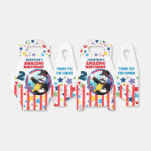 Ballotins Circus Polar Bear Ringmaster Favor Boxes (Déplié)