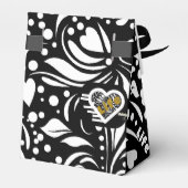 Ballotins Citation de vie Boîte de faveur noire par Adiela A (Arrière)