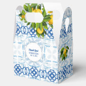 Ballotins Citron bleu et blanc Mariage méditerranéen (Ouvert)