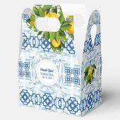 Ballotins Citron bleu et blanc Mariage méditerranéen (Ouvert)