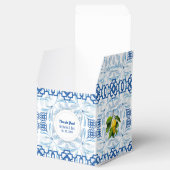 Ballotins Citron bleu et blanc Mariage méditerranéen (Ouvert)