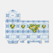 Ballotins Citron bleu et blanc Mariage méditerranéen (Déplié)