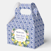 Ballotins Citron bleu italien carreaux Fête des mariées Merc (Recto)