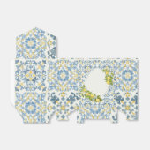 Ballotins Citron de carreau bleu italien (Déplié)