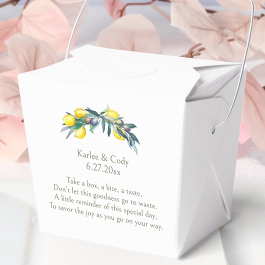 Ballotins Citron et olive méditerranéens Ramenez-moi à la ma